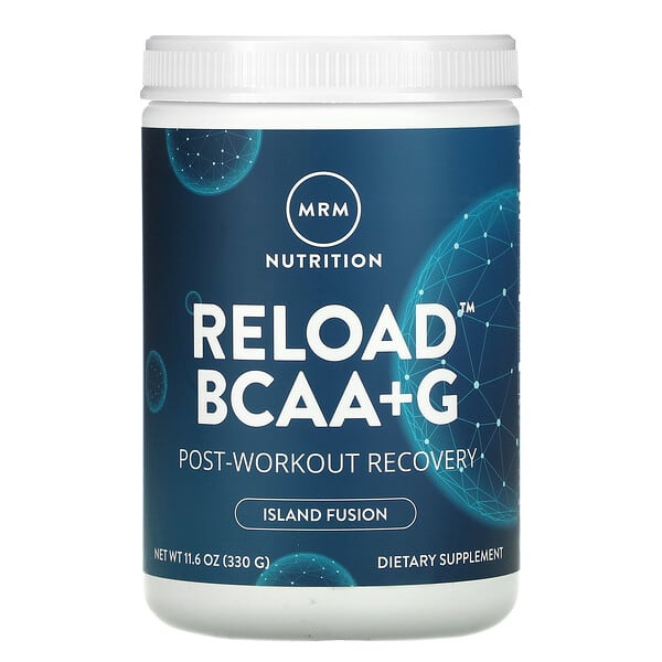 MRM Nutrition, Reload（リロード）BCAA+G、ワークアウト後の疲れが気になる方に、アイランドフュージョン、330g（11.6オンス）