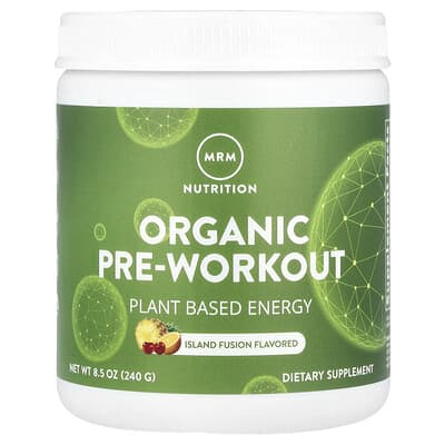 MRM Nutrition, Organic Pre-Workout Supplement, Fusion Island, 8.5 oz (240 g)