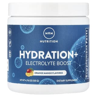 MRM Nutrition, Hidratación y potenciador de electrolitos, Naranja y mango, 135 g (4,67 oz)