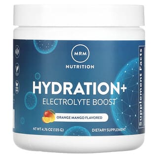 MRM Nutrition, Hidratación y potenciador de electrolitos, Naranja y mango, 135 g (4,67 oz)