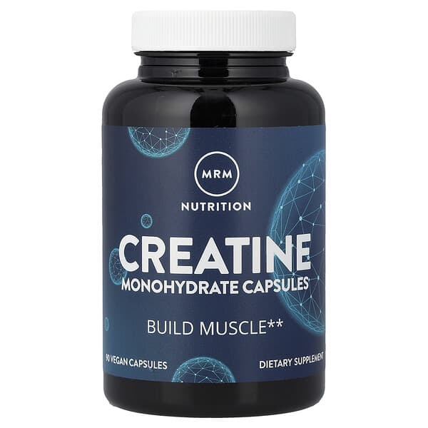 MRM Nutrition, Creatine Monohydrate, 90 Vegan Capsules (833.3 mg per Capsule) — product photo 1