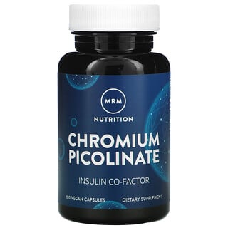 MRM, Nutrition, Picolinate de chrome, 100 capsules vegan