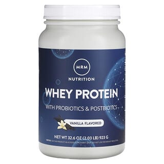 MRM Nutrition, Proteína de suero de leche, 2000 millones de probióticos, Vainilla, 923 g (2,03 lb)