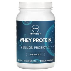 MRM Nutrition, Proteína de suero de leche, Chocolate, 2000 millones de probióticos, 917 g (2,02 lb)