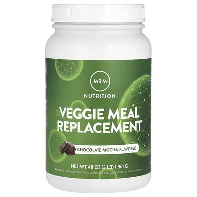 MRM Nutrition, Smooth Vegan Meal Replacement, Chocolate Mocha, 3 lbs (1361 g)