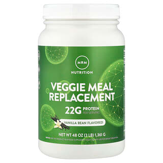 MRM Nutrition, Veggie Meal Replacement, Vanilla Bean, 3 kg (1,361 g)