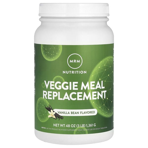 MRM Nutrition Veggie Meal Replacement, Vanilla Bean, 3 lbs (1,361 g)