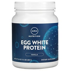 MRM Nutrition, Proteína de clara de huevo, vainilla, 680 g (1,5 lb)