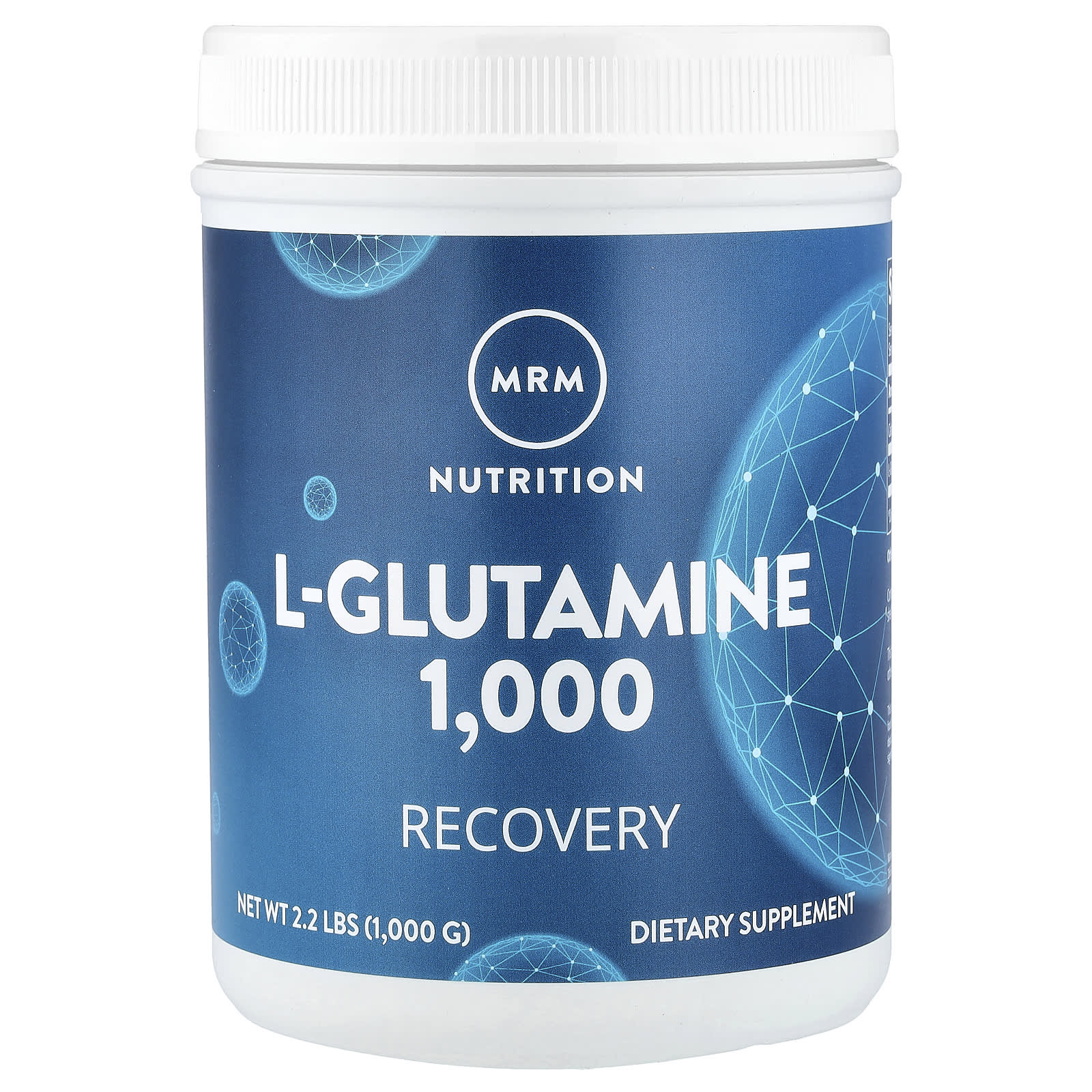 L-グルタミン1,000、Recovery、1,000g（2.2ポンド）