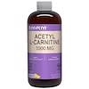 アセチル-L-カルニチン、レモネードフレーバー、1000 mg、16 fl oz (480 ml)