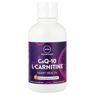 MRM Nutrition, CoQ-10 L-Carnitine Liquid, Orange-Vanilla, 16 fl oz (480 ml)