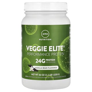 MRM Nutrition, Veggie Elite, Performance Protein, Vanilla Bean, 2.2 lb (1,020 g)