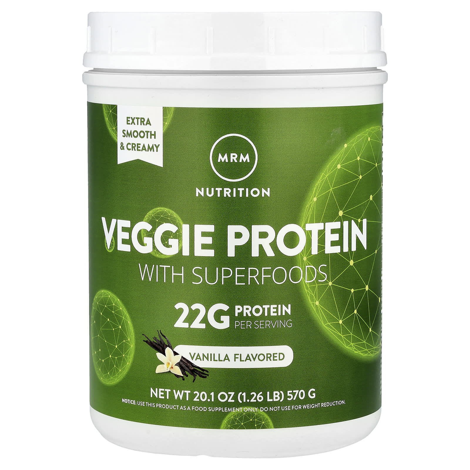 PROTEIN （中国製コピー）　プロテイン　オーバードライブ スーパーフード配合植物性プロテイン、バニラ、570g（1.26ポンド）