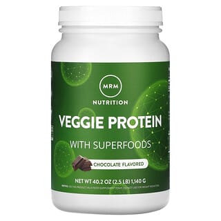 MRM Nutrition, Proteína Vegetal com Superalimentos, Sabor Chocolate, 1.140 g (2,5 lb)