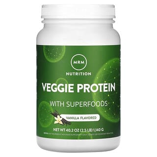 MRM Nutrition, Veggie Protein with Superfoods, Vanilla, 2.5 lb (1,140 g)