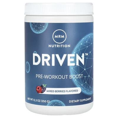 MRM Nutrition, DRIVEN, Nitrogen Pump Plus, Mixed Berries, 12.3 oz (350 g)