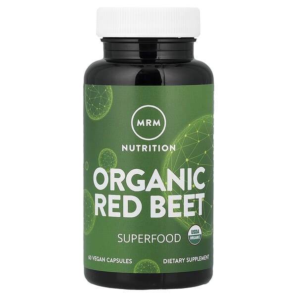 MRM Nutrition Organic Red Beet, 60 Vegan Capsules
