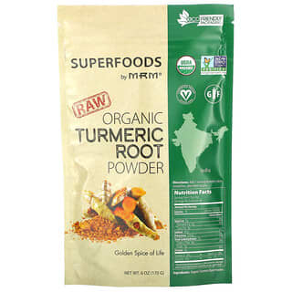 MRM Nutrition, Raw Organic Turmeric Root Powder, 6 oz (170 g)