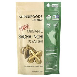 MRM Nutrition, Sacha Inchi orgánico en polvo, Producto crudo, 240 g (8,5 oz)