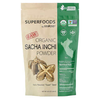 MRM, Sacha Inchi orgánico en polvo, Producto crudo, 240 g (8,5 oz)