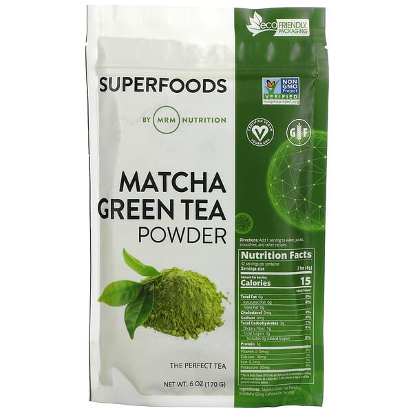MRM Nutrition‏, مسحوق شاي الماتشا الأخضر، 6 أونصة (170 جم)