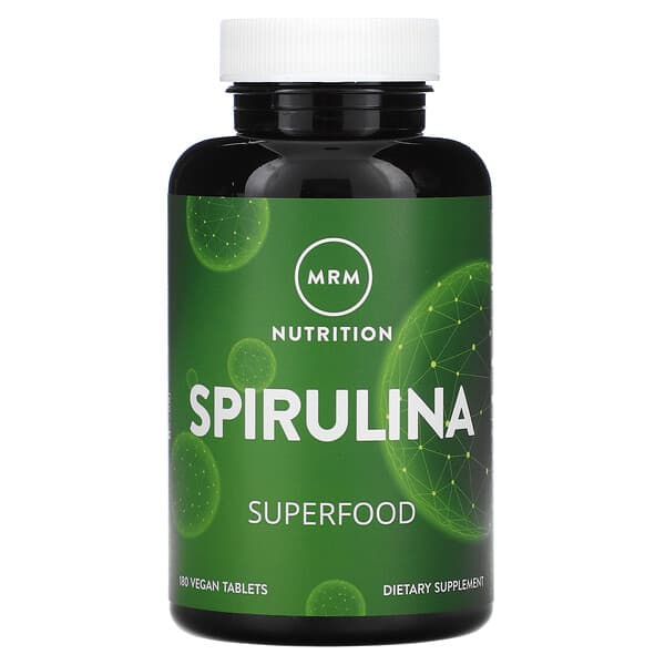 MRM Nutrition, Spirulina, 180 Vegan Tablets