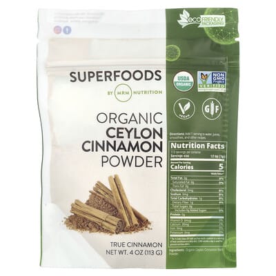 MRM Nutrition, Organic Ceylon Cinnamon, 4 oz (113 g)