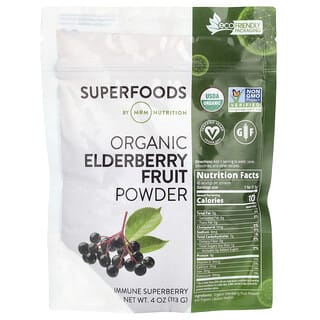 MRM Nutrition, Organic Elderberry Fruit Powder, 4  oz (113 g)