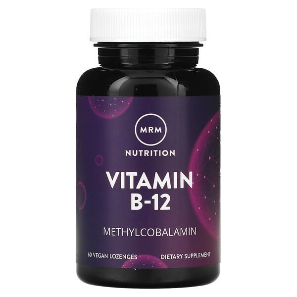 MRM Nutrition, Nutrition, Vitamina B-12, 60 Pastilhas Veganas