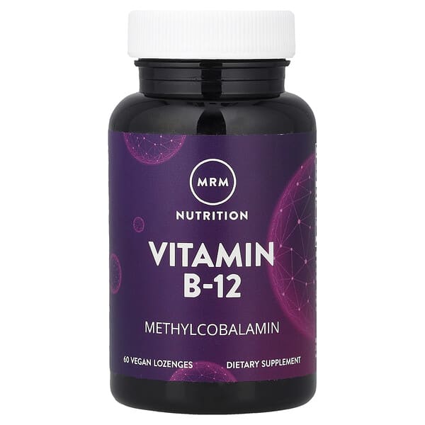 MRM Nutrition, Nutrition, 비타민B-12, 베지 사탕 정제 60정