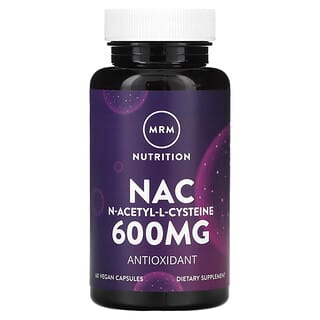 MRM Nutrition, Nac, N-acetylo-L-cysteina, 600 mg, 60 kapsułek wegańskich