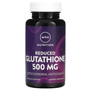 MRM Nutrition, Glutationa reduzida, 500 mg, 60 Cápsulas Veganas