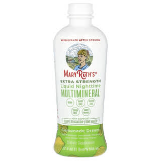 MaryRuth's, Suplemento multimineral líquido para la noche, Concentración extra, Sueño de limonada, 946 ml (32 oz. líq.)