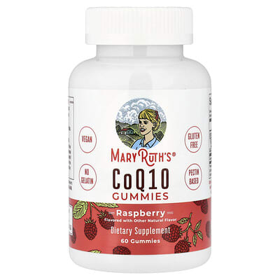 MaryRuth's, CoQ10 Gummies, Raspberry, 60 Gummies (60 mg per Gummy)