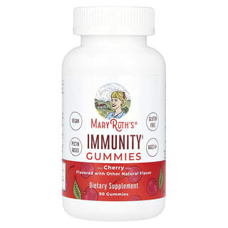 MaryRuth's, Имунитет Gummies, възраст 4+, череша, 90 Gummies