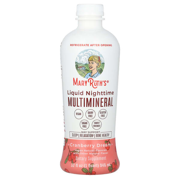 MaryRuth's, Liquid Nighttime Multimineral, Cranberry Dream, 32 fl oz (946 ml)