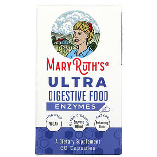 MaryRuth Organics, Ultra Digestive Food, Enzymes, 60 Capsules