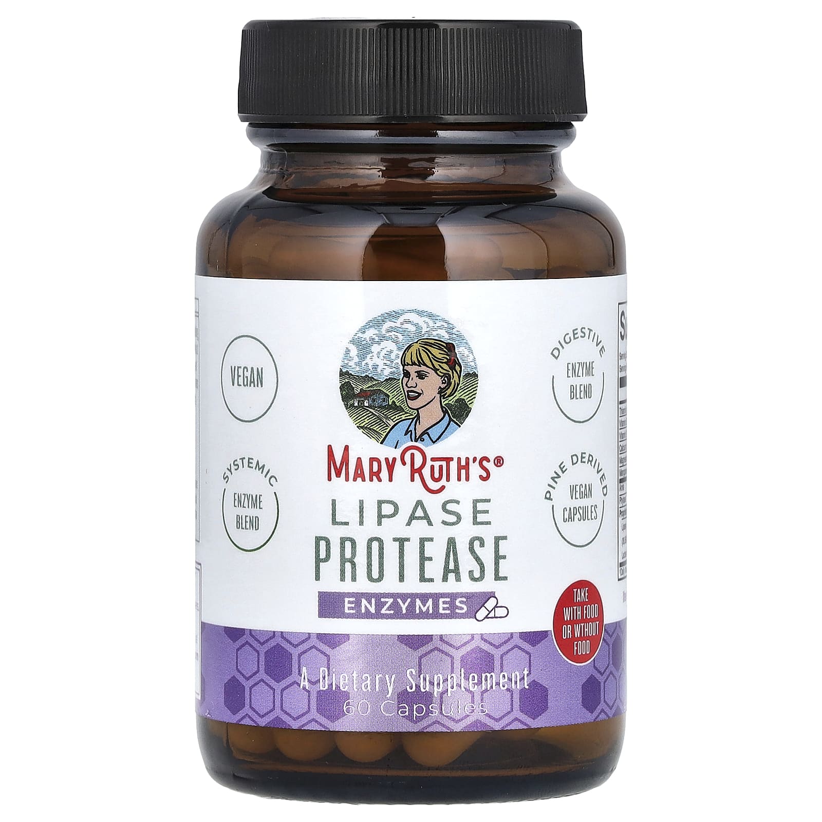 MaryRuth's, Lipase Protease Enzymes, 60 Capsules