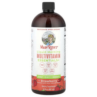 MaryRuth's, Multivitamínico Líquido Matinal + Essentials, Morango, 946 ml (32 fl oz)