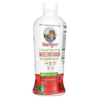 MaryRuth's, Liquid Morning Multivitamin Essentials+, truskawka, 946 ml