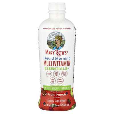 MaryRuth's, Liquid Morning Multivitamin Essentials+, Fruit Blend, 32 fl oz (946 ml)