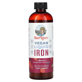MaryRuth's, Vegan Liquid Iron, Berry, 15.22 fl oz (450 ml)