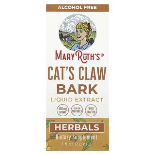 MaryRuth's, жидкий экстракт коры кошачьего когтя, без спирта, 30 мл (1 жидк. унция)