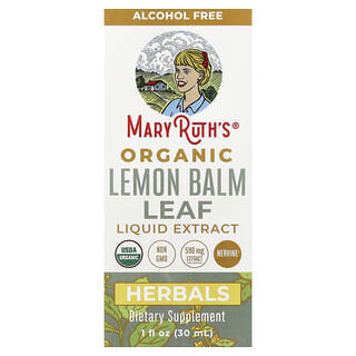 MaryRuth's, 유기농 레몬밤 잎 액상 추출물, 알코올 무함유, 590mg, 30ml(1fl oz)