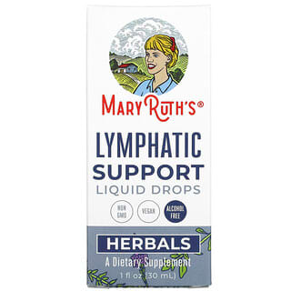 MaryRuth Organics, Herbals, Gouttes liquides de soutien lymphatique, Sans alcool, 30 ml