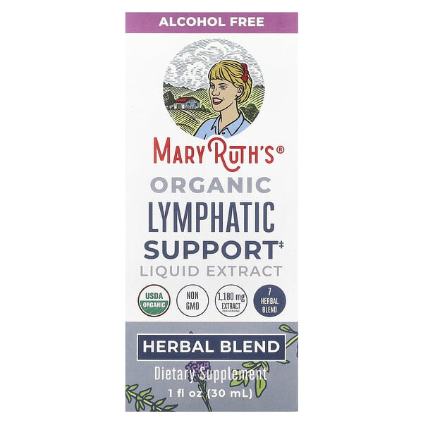 Organic Lymphatic Support Liquid Extract, Alcohol Free, 1 fl oz (30 ml)