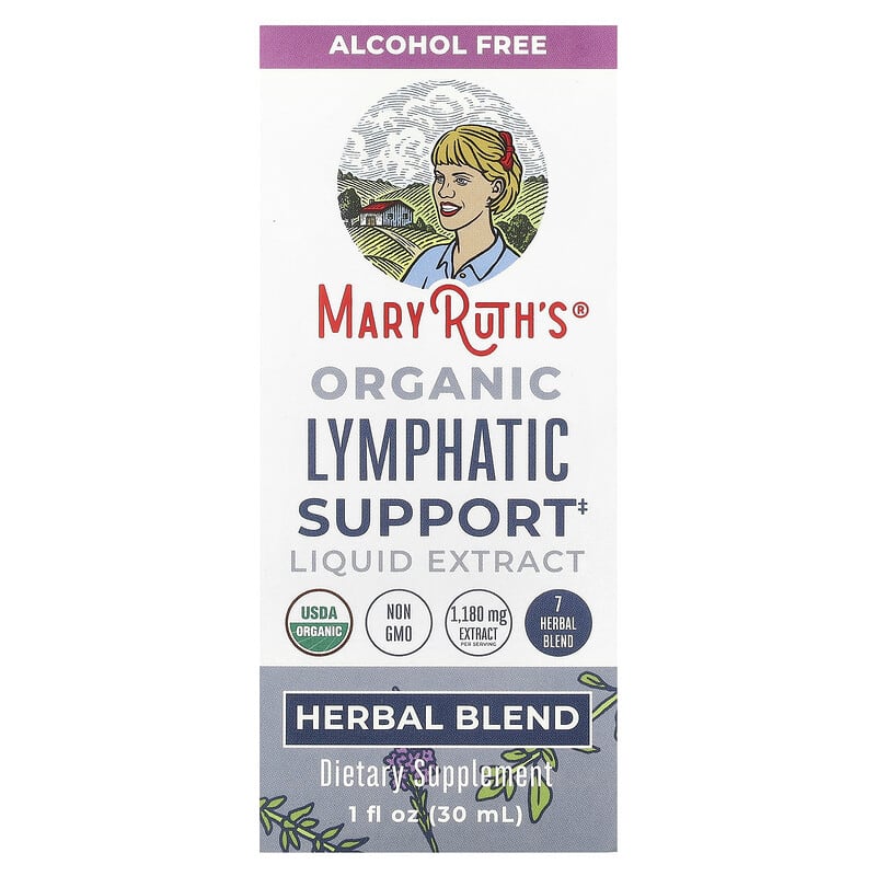 Organic Lymphatic Support Liquid Extract, Alcohol Free, 1 fl oz