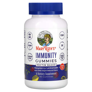 MaryRuth Organics, Immunity Fruchtgummis, auf Pektinbasis, Himbeerlimonade, 90 Fruchtgummis