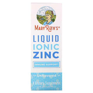 MaryRuth Organics, Zinc ionique liquide, Non aromatisé, 120 ml