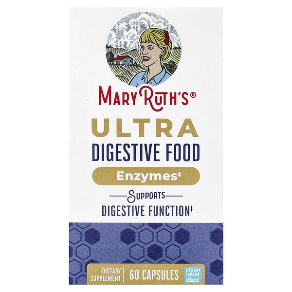 MaryRuth's, Ultra Digestive Food Enzymes, 60 Capsules — product photo 1